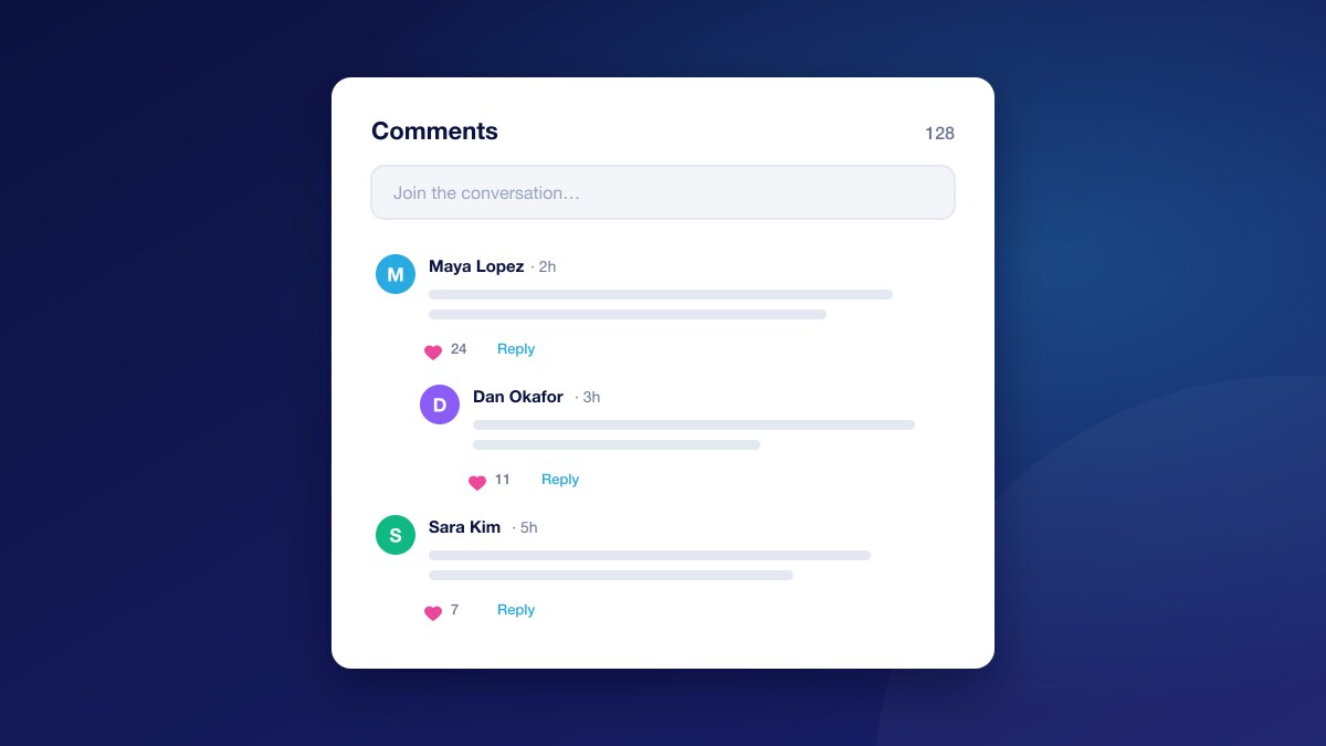 Comments example