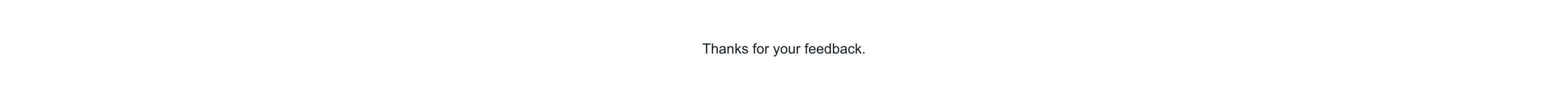 User feedback alternate style